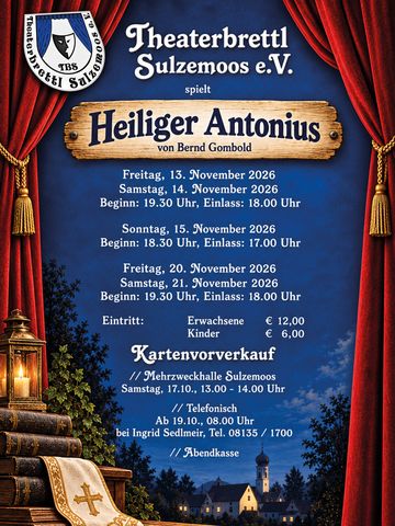 Plakat: Heiliger Antonius